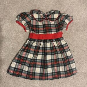 Beaufort bonnet Cindy Lou sash dress plaid. 2T NWT